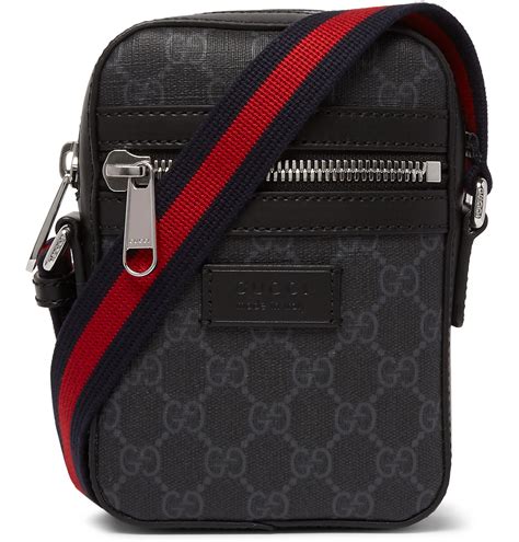 gucci leather bag for men|Gucci shoulder bag men's black.